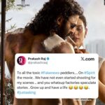 பிரகாஷ் ராஜ் குறித்து வந்த வதந்திகளுக்கு சிரித்தபடி விளக்கம்